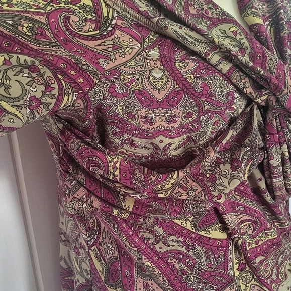 Lauren Ralph Lauren Paisley Off-The Shoulder Blouse - Picture 7 of 13